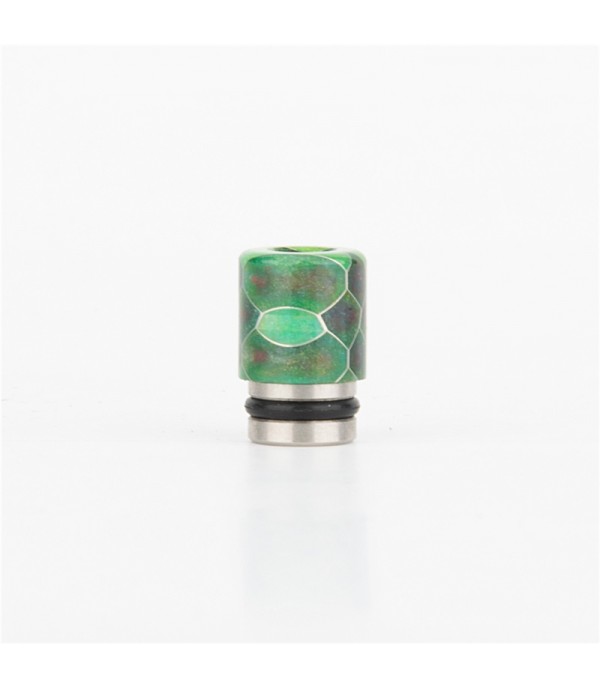 Premium Single Ring 510 Resin Snake Skin Drip Tip