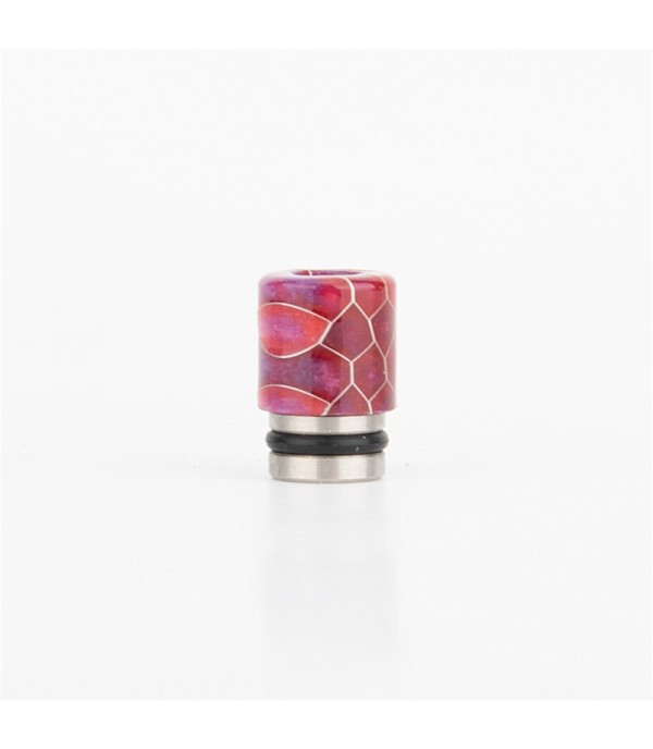 Premium Single Ring 510 Resin Snake Skin Drip Tip